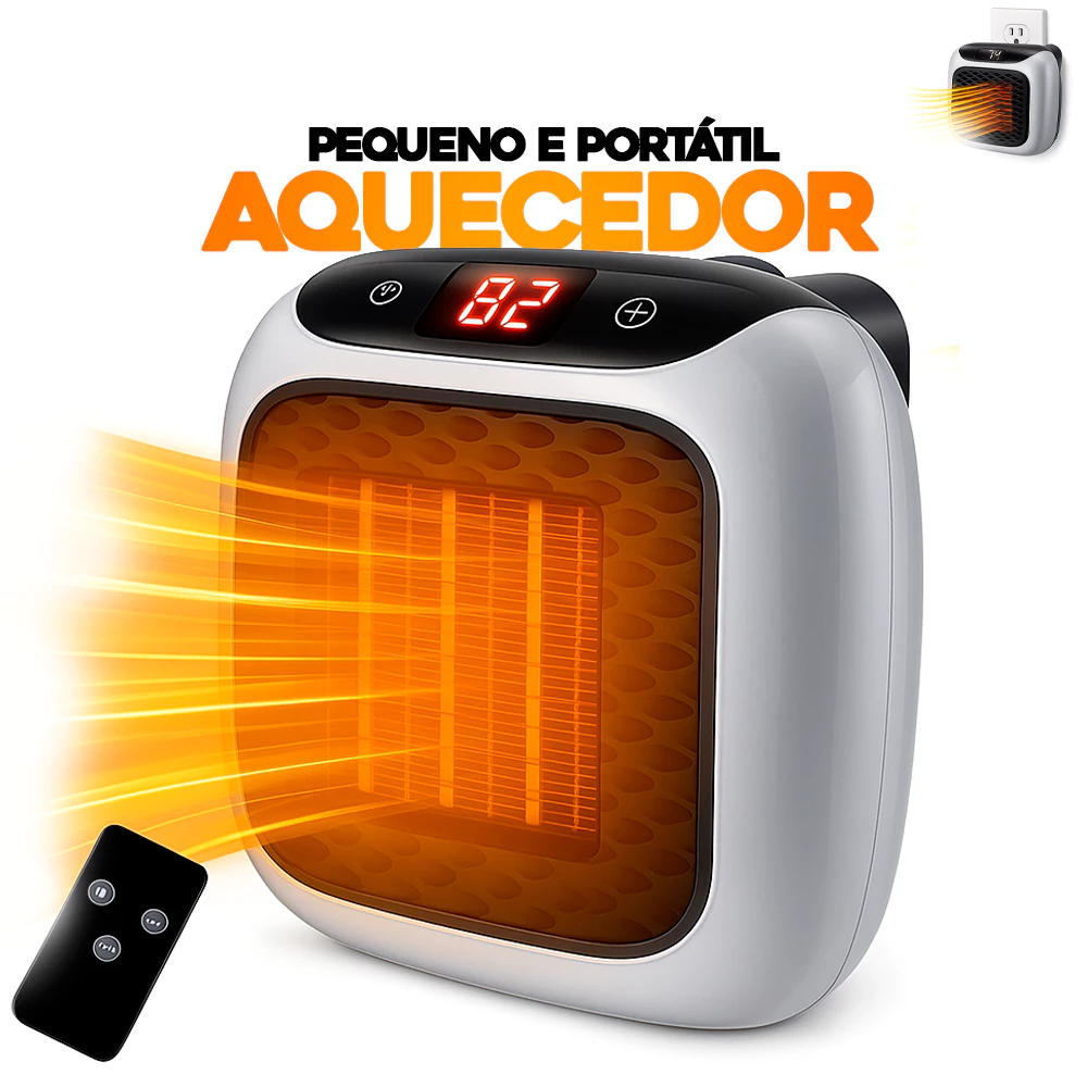 Super Mini Aquecedor Portátil - Brinde Exclusivo